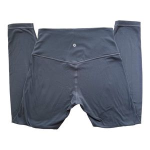 lululemon align II pant 25” leggings in melanite (grey blue), size 8